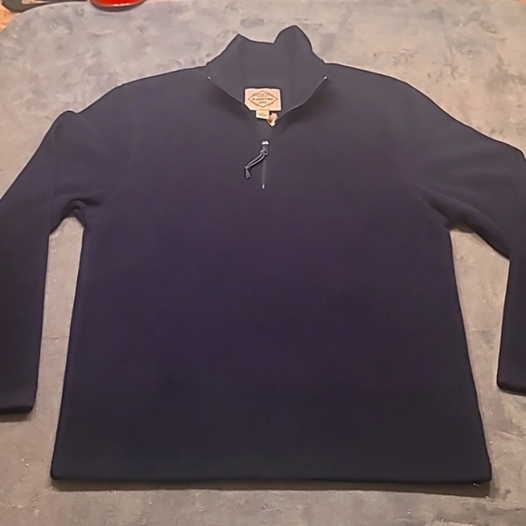 0491. NWTs ~ St. John's Bay ~ 3/4 zip Pullover ~ Deep Blue ~ Medium - Picture 1 of 6
